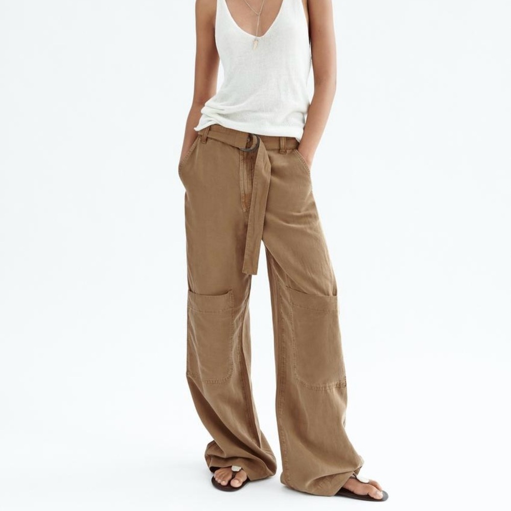 Zara Flowing Utility Trousers